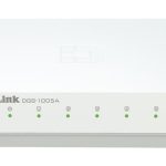 دي لينك سويتش 5 منفذ جيجابت،ابيض,D-Link DGS-1005A/E 5 Port Gigabit Easy Desktop Switch 