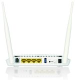 ⁦دي لينك (N300)راوتر دي إس إل واي فاي مع 4 منافذ، ابيض, D-Link DSL-2750U/EE ADSL2/2+ 11n 300Mbps router with 4x10/100mbps LAN ports⁩ - الصورة ⁦3⁩