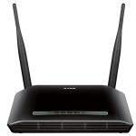 دي لينك (N300)راوتر دي إس إل واي فاي مع 4 منافذ، اسود, D-Link DSL-2750U/IN/W ADSL2/2+ 11n 300Mbps router with 4x10/100mbps LAN ports