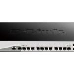 دي لينك سويتش سمارت بـ12منفذ بسرعة 10G ،اسود,D-Link DXS-1210-16TC 10G Smart Switch with 12-port 10GBASE-T and 2-port 10G SFP+ and 2-port 10GBASE-T/SFP+ combo port