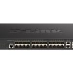 دي لينك سويتش سمارت بـ24منفذ بسرعة 10G ،اسود,D-Link DXS-1210-28S 10G Smart Switch with 24-port 10G SFP+ and 4-port 10GBASE-T ports