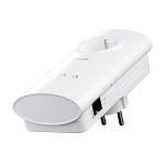دي لينك عبارة عن محول يستخدم في توسيع الشبكة داخل البيت، ابيض, D-Link DHP-P307AV/B 200Mbps Power Line Adapter with power pass through