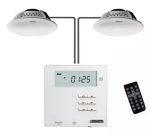 ⁦DM837BWall Mount Bluetooth Receiver Volume Controller, in Wall Stereo Audio Amplifier, Touch Screen for USB with 2 Ceiling Speaker  أمبلیفاير صوت رقمي مع 10×2 سماعة صوت سقفية ماركة DSPPA , نقاوة عالیة⁩ - الصورة ⁦2⁩