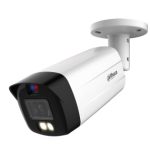 دهوا كاميرا خارجية ملونة 5ميجابكسل اتش دي انالوج،زاوية الرؤية ثابتة 3.6mm، مسافة الاضاءة 40m،مايك ،DAHUA-DH-HAC-ME1509THN-A-PV 5MP Smart Dual Light Active Deterrence HDCVI Bullet Camera