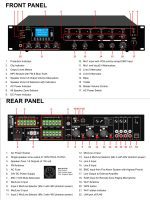 ⁦PM-500MW 500 WATT Zones Mixer Amplifier with Timer & USB& Tuner & Bluetooth واط 500 مناطق 6 مضخم صوت مع مؤقت وUSB وموالف وبلوتوث⁩ - الصورة ⁦2⁩