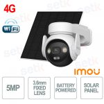 IPC-B7ED-5M1TEA-EU/FSP14-IMOU - AOV PT 5MP , كاميرا ايمو بالطاقة الشمسية واي فاي وتدعم الشريحة 4جي 5 ميجابيكسل ipc-bz7ed-5m1tea