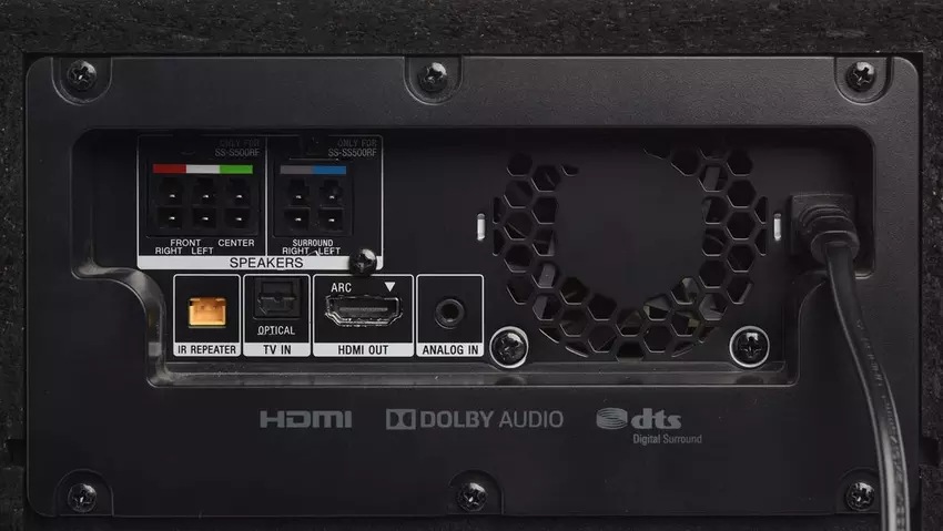 100043161_100_06 Sony 1000W High Power Real 5.1ch Dolby Digital Cinema Soundbar, HT-S500F مسرح سينمائي محيطي دولبي من سوني 1000 وات - الصورة 5