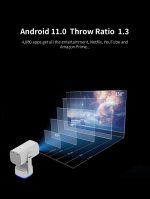 ⁦بروجكتر عرض ميني متنقل MGSA المحمول الذكي MGSA MGK200 SMART (Android 11) Projector⁩ - الصورة ⁦4⁩