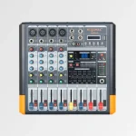 ميجاماكس ميكسر صوت، 4 مدخل مايكروفون، بلوتوث MEGAMAX MXPM-4D Mixer with Power, 4 MIC in, Blue Tooth, USB