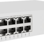 هواوي سويتش شبكة Huawei eKitEngine S210-8P2J 8*10/100/1000BASE-T ports (128W PoE+), 2*2.5GE SFP ports, with 1*220 V AC power adapter, Fanless