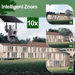 ⁦هايفيجين كاميرا مراقبة شمسية ذكية 5MP رؤية ليلية صوت ثنائي وتغطية 360 Hivision HV-PA6 Solar Camera Outdoor Color⁩ - الصورة ⁦5⁩