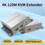 HIVISION HDMIEXT120-U 4K-120M Cat5E/Cat6 2Xusb+Ir 120Mt Hdmı Kvm Extender