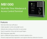 ⁦عرض خاص على جهاز بصمة ZKTeco MB1000 حضور وانصراف دوام لجميع القطاعات ZKTeco MB1000, (Finger, Card, Password, Face) Capacity: 3000user,⁩ - الصورة ⁦3⁩