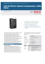 ⁦Bosch LB2-UC30-D1 loudspeaker, 30W, Black Wall Speaker 70-100v 30 Watt سماعات بوش جدارية 70-100 فولت 30 واط⁩ - الصورة ⁦4⁩